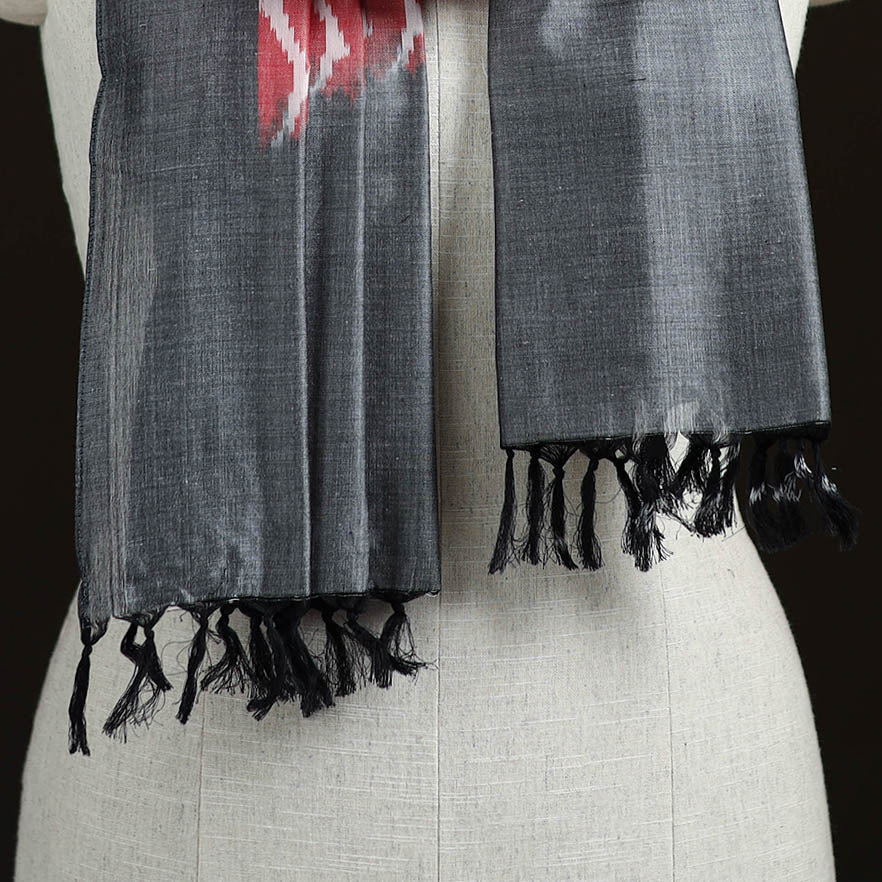 Pochampally Ikat Weave Cotton Stole 06
