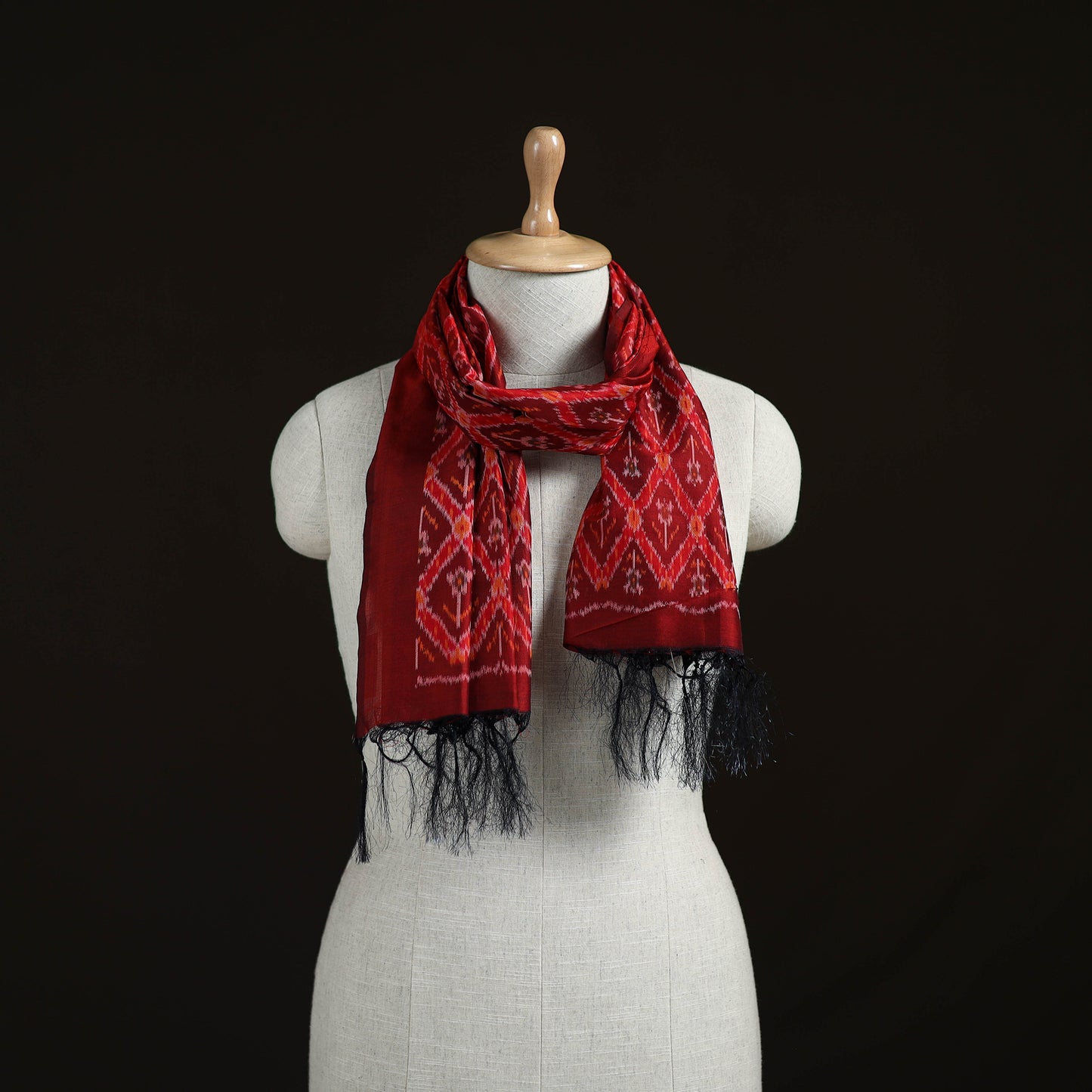 Pochampally Ikat Weave Sico Stole 34