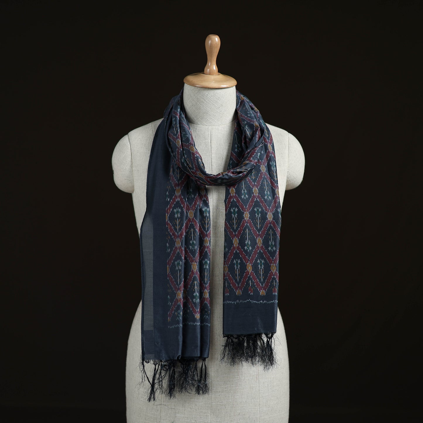 Pochampally Ikat Weave Sico Stole 36