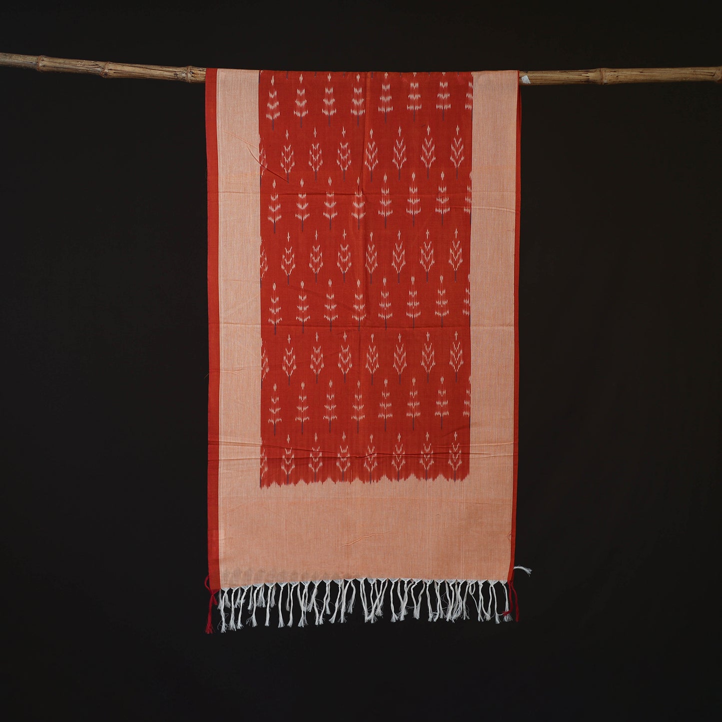 Pochampally Ikat Weave Cotton Stole 18