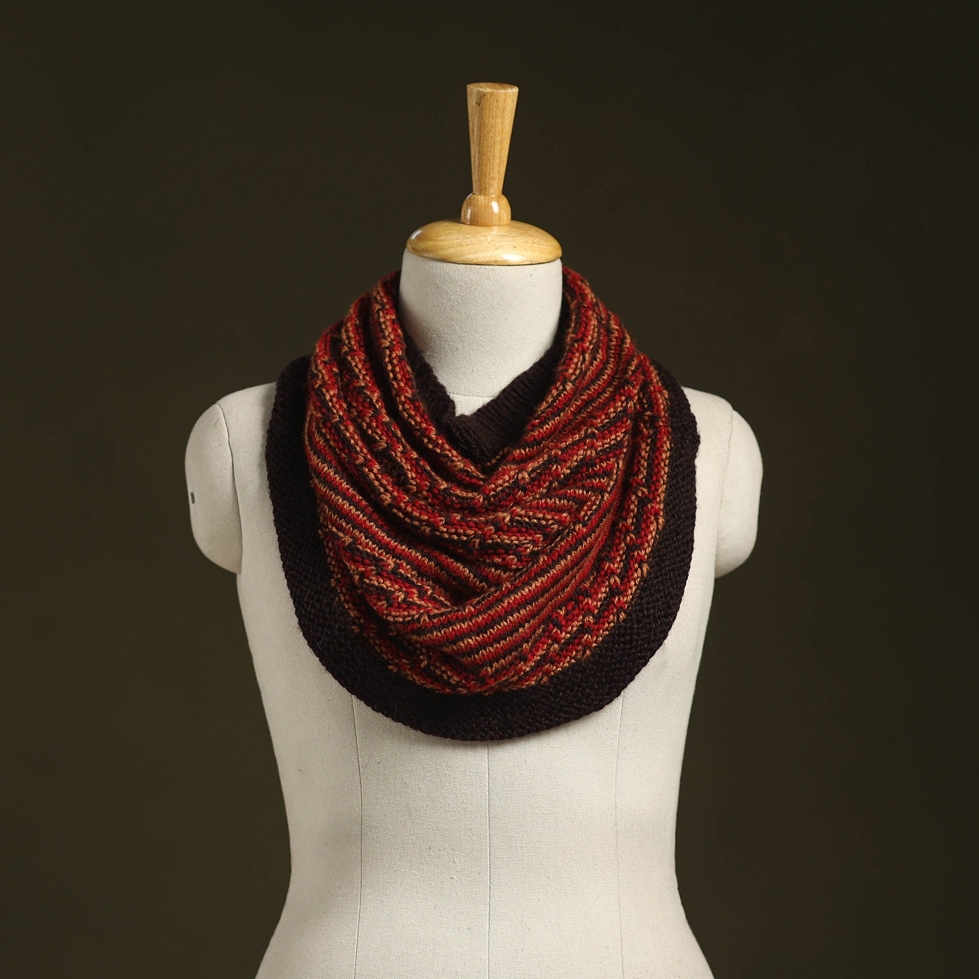 Pink - Kumaun Hand Knitted Acrylic Woolen Neck Warmer 18 main image 0