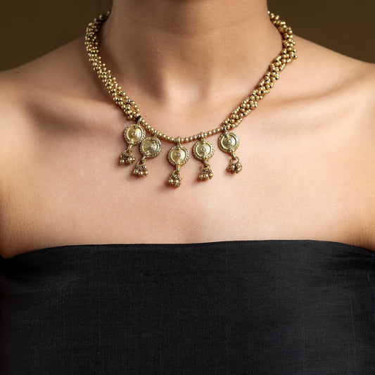 Miharu Dhokra Collar Necklace