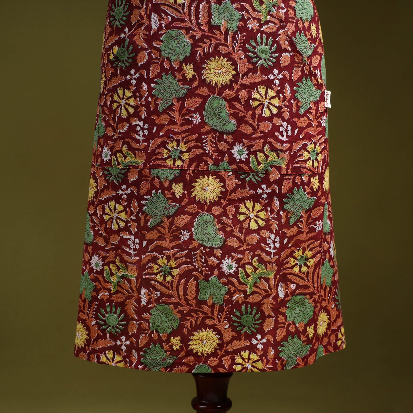 Sanganeri Hand Block Print Apron with Pocket 25