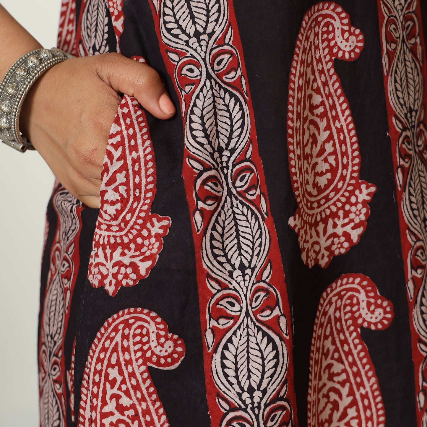 Block Print Cotton Straight Bagh Kurta For Women
