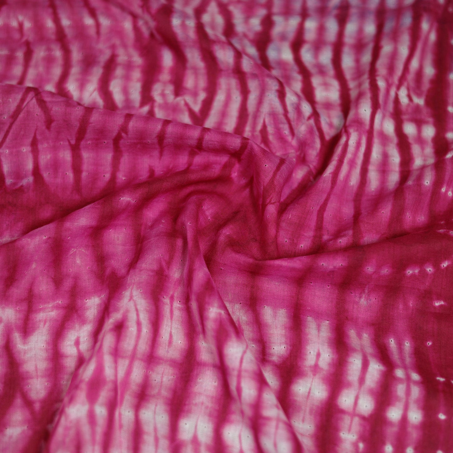 Pink - Shibori Tie-Dye Pure Mul Cotton Scarf 14