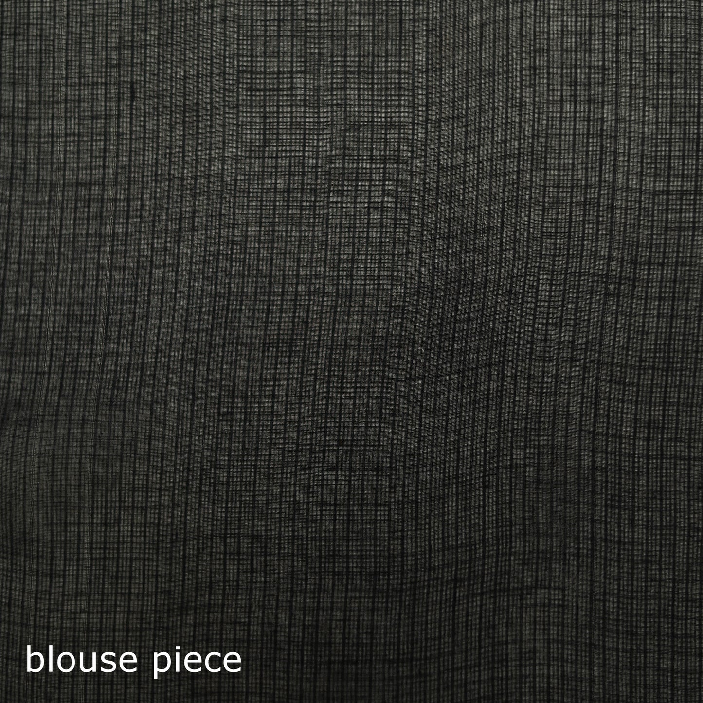 Black - Nazaakat Kota Doria Cotton Plain Saree with Blouse & Jewellery Set 40