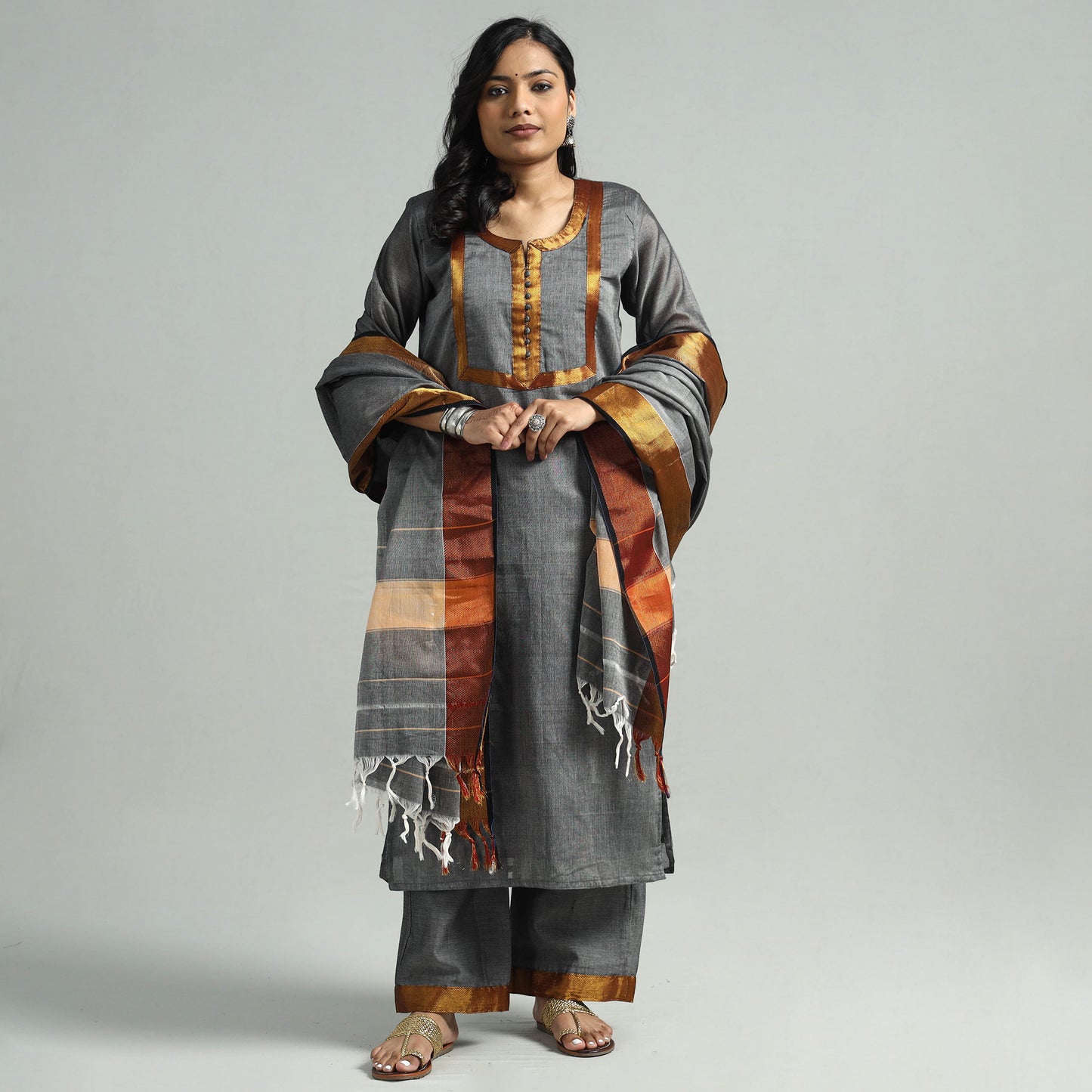 Dharwad Kurta with Palazzo & Dupatta Set