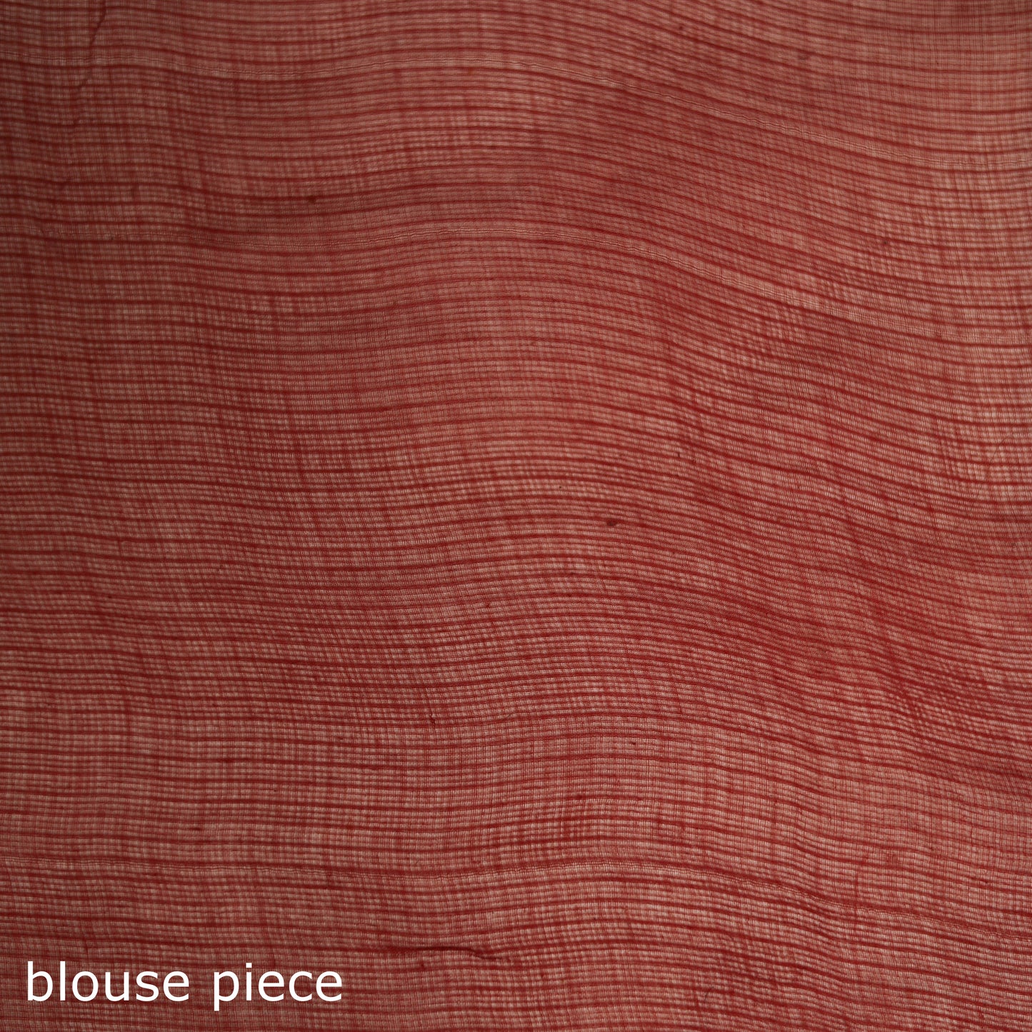 Red - Nazaakat Kota Doria Cotton Plain Saree with Blouse & Jewellery Set 95