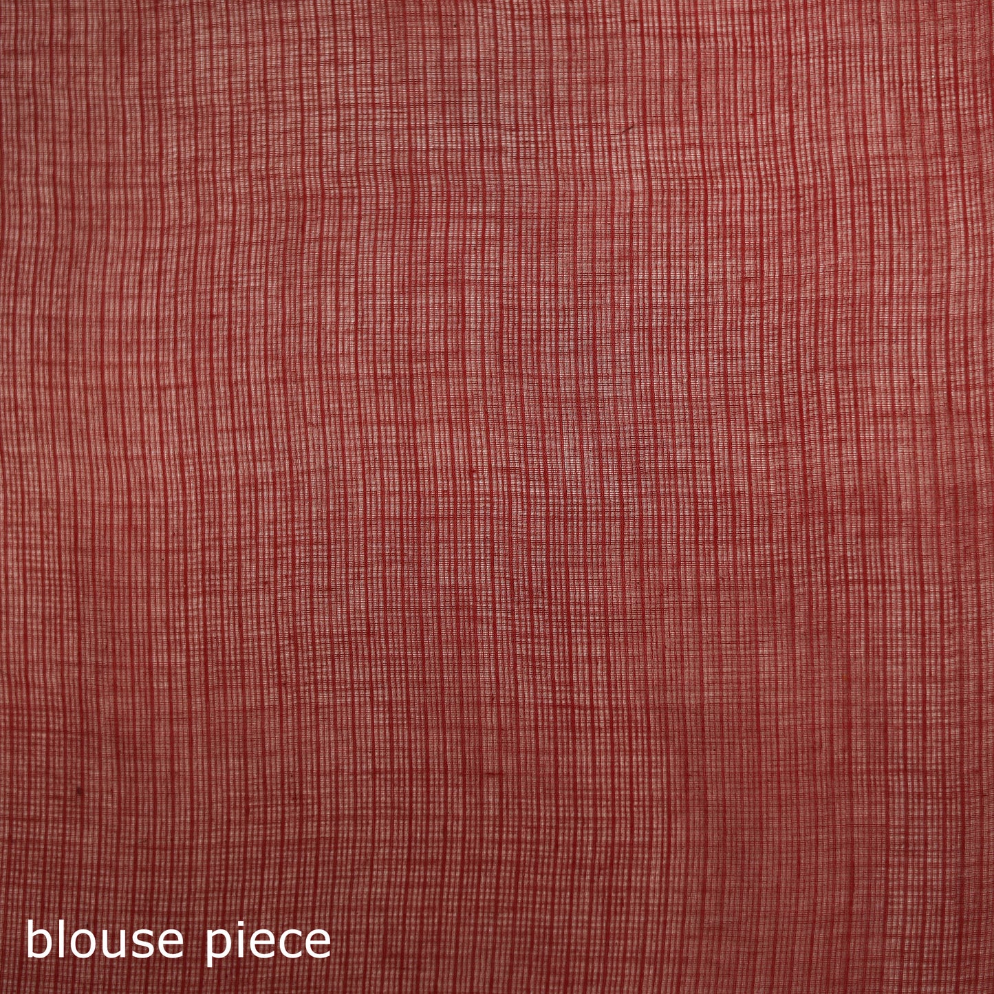 Red - Nazaakat Kota Doria Cotton Plain Saree with Blouse & Jewellery Set 96