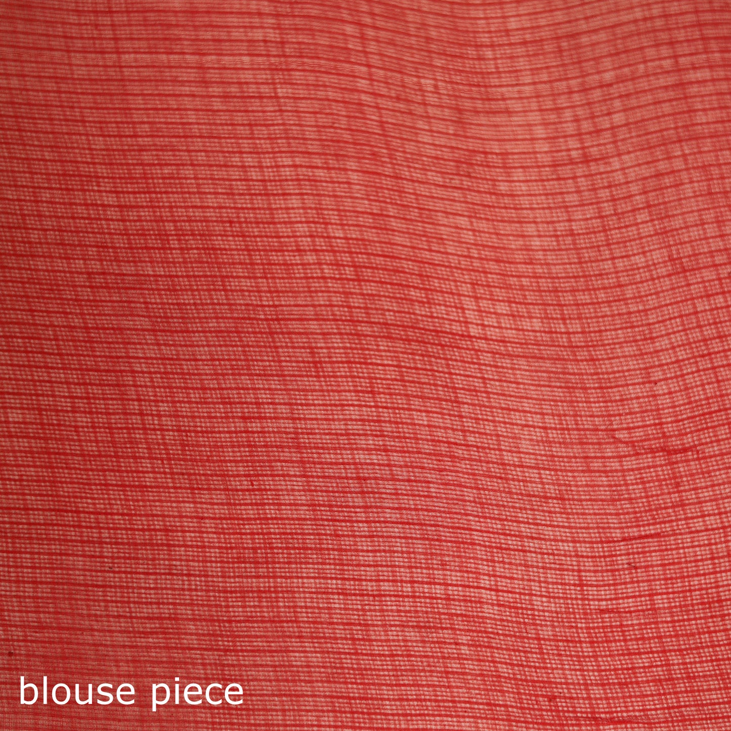 Red - Nazaakat Kota Doria Cotton Plain Saree with Blouse & Jewellery Set 103