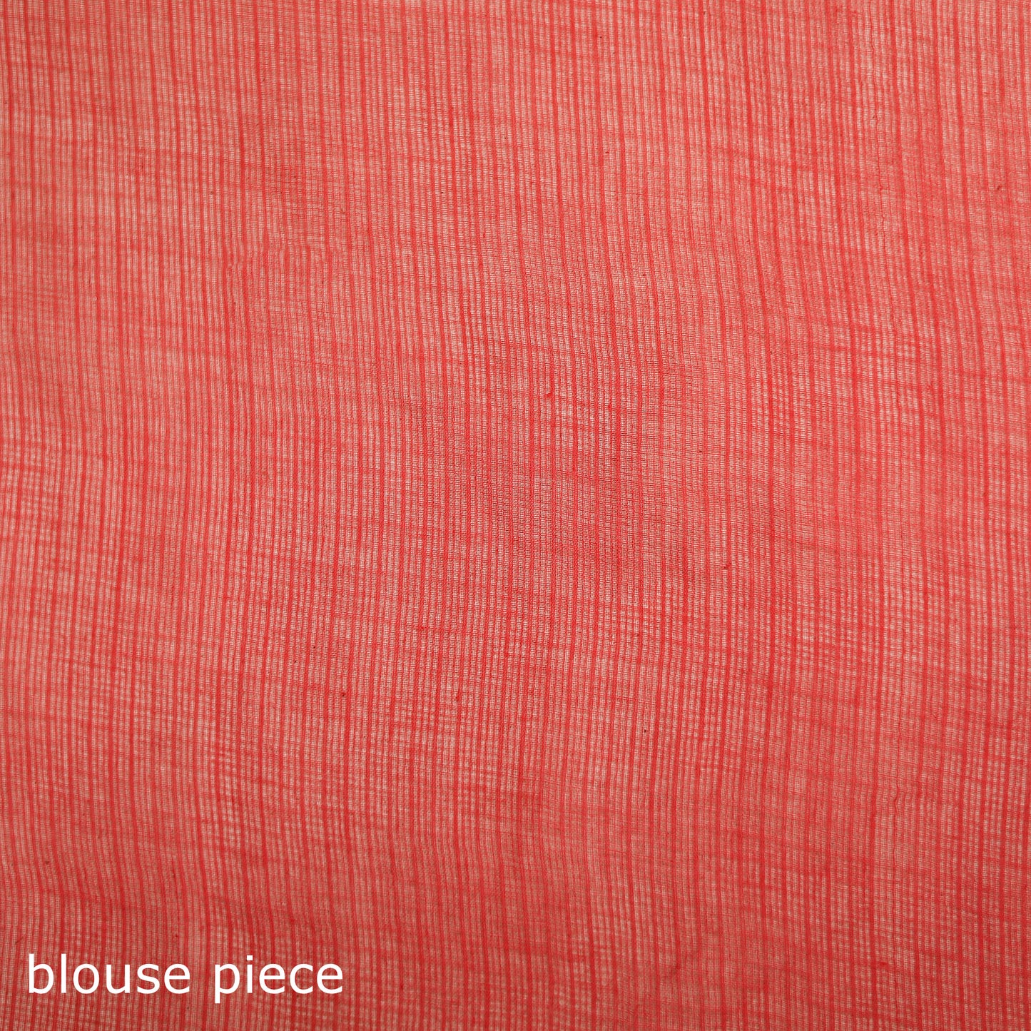 Red - Nazaakat Kota Doria Cotton Plain Saree with Blouse & Jewellery Set 104
