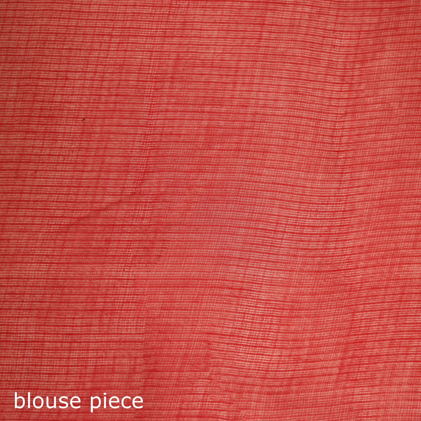 Red - Nazaakat Kota Doria Cotton Plain Saree with Blouse & Jewellery Set 106