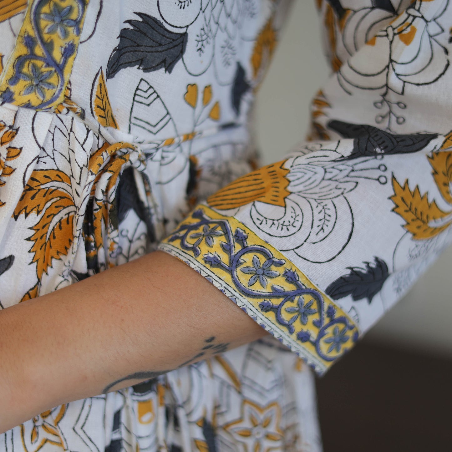 Buy White Sanganeri Print Kurta for Women