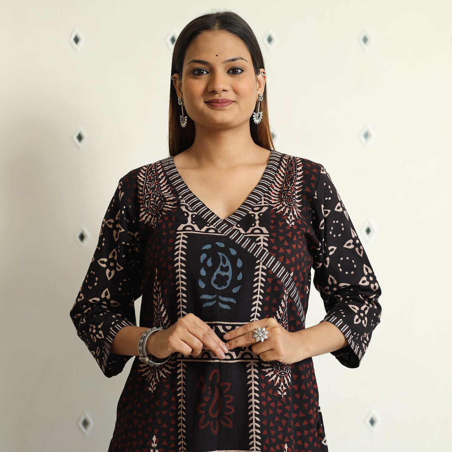 Ajrakh Block Printed Kurta