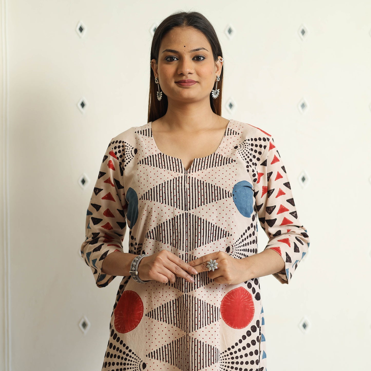 Ajrakh Block Printed Kurta