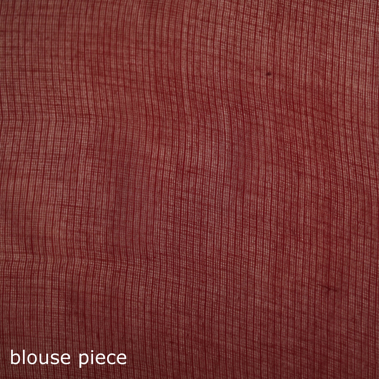 Red - Nazaakat Kota Doria Cotton Plain Saree with Blouse & Jewellery Set 164