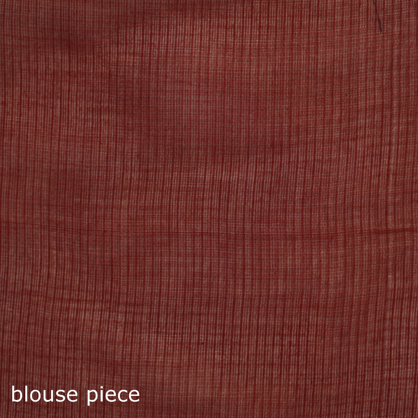 Red - Nazaakat Kota Doria Cotton Plain Saree with Blouse & Jewellery Set 171