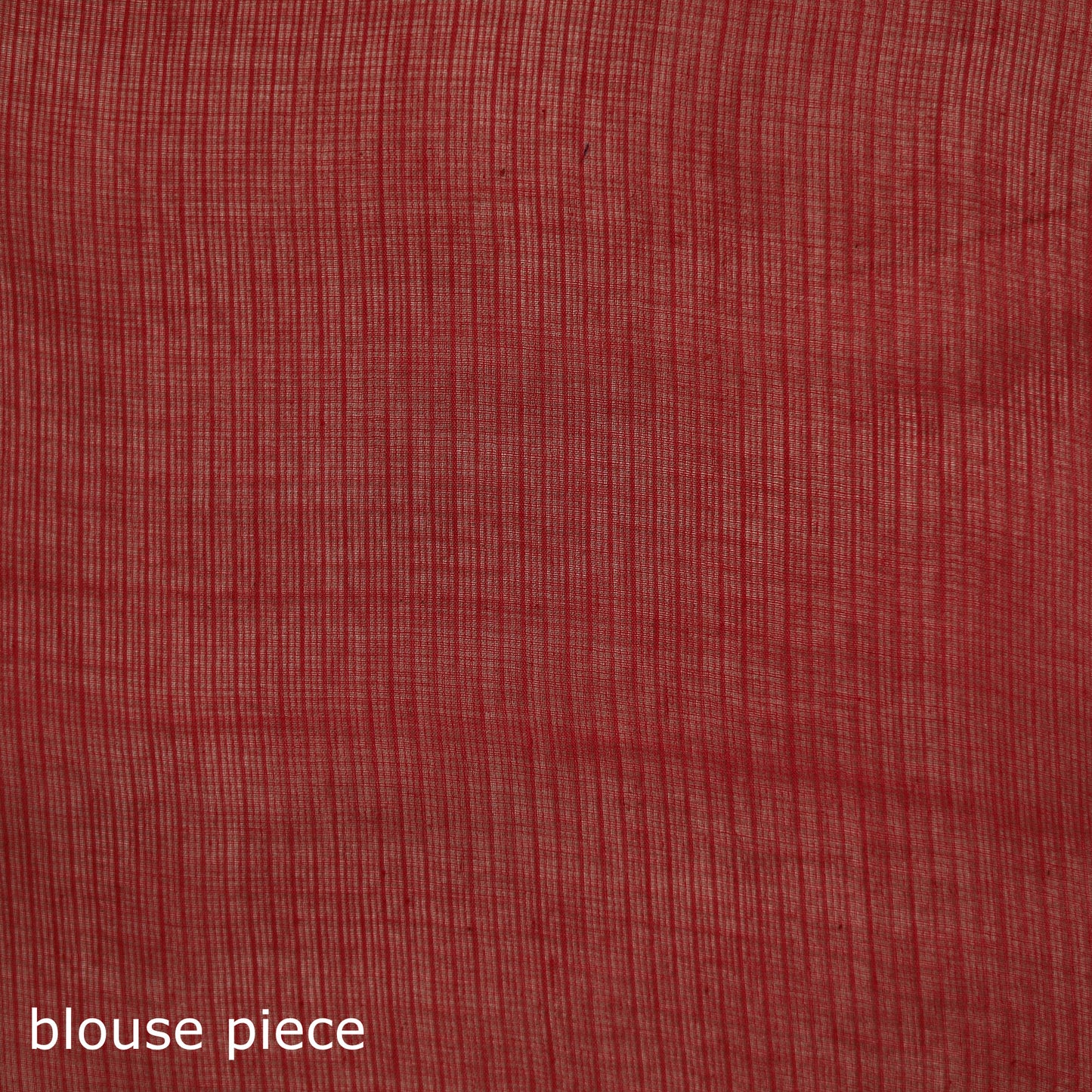 Red - Nazaakat Kota Doria Cotton Plain Saree with Blouse & Jewellery Set 176