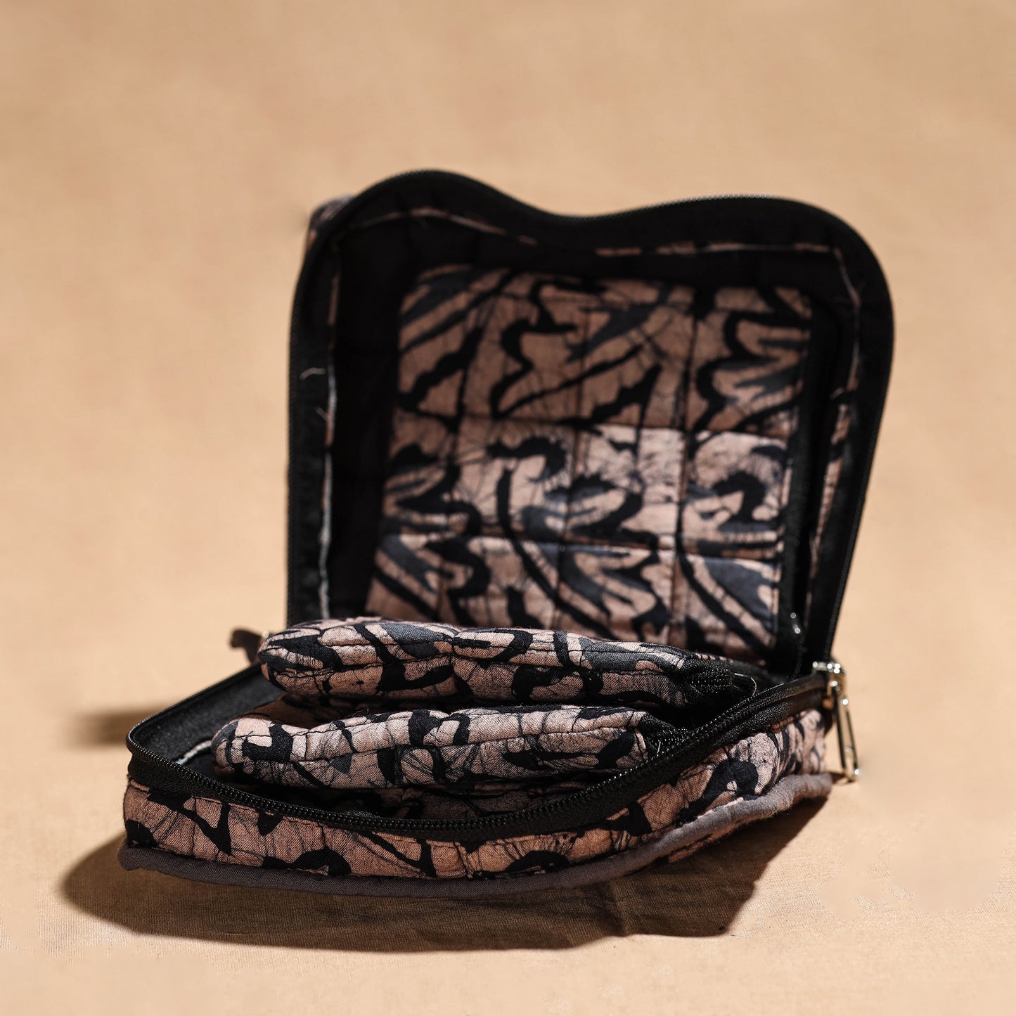 Multicolor Handmade 4 Pockets Cotton Jewelry Bag