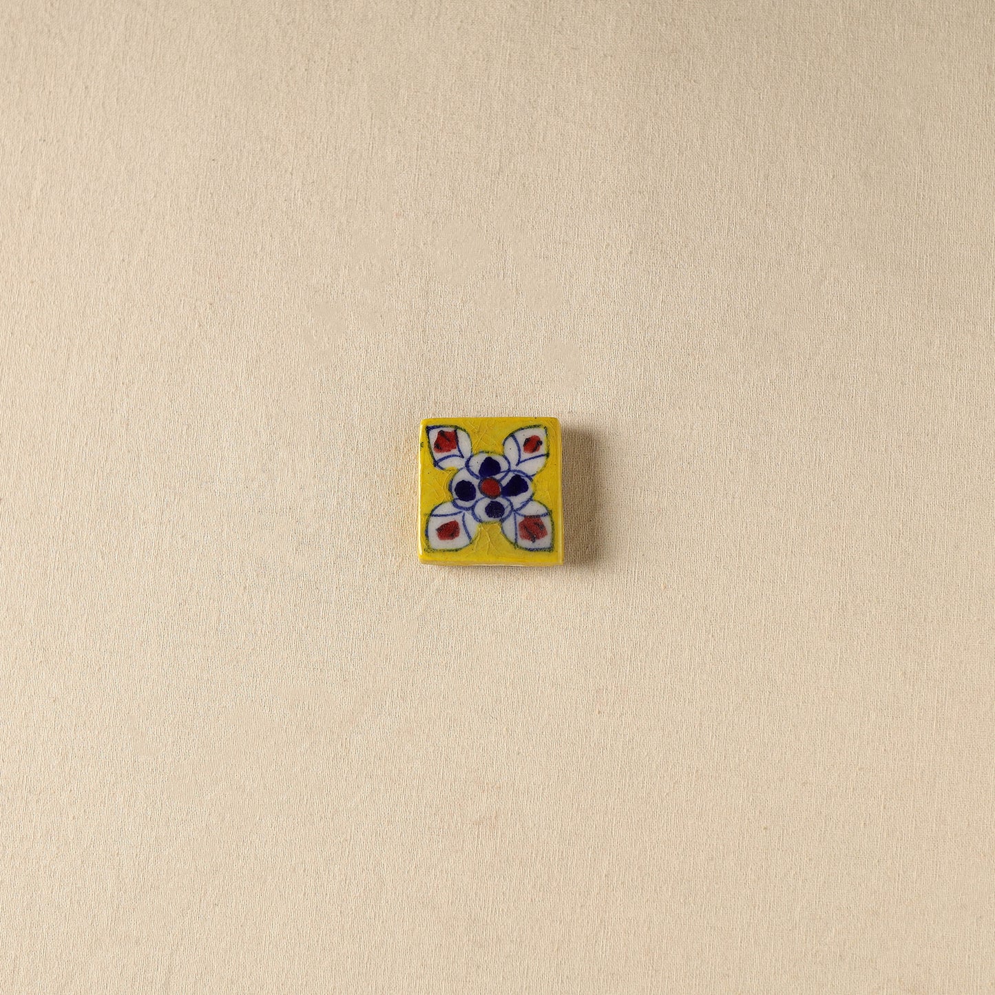 Yellow - Original Blue Pottery Ceramic Fridge Magnet 14