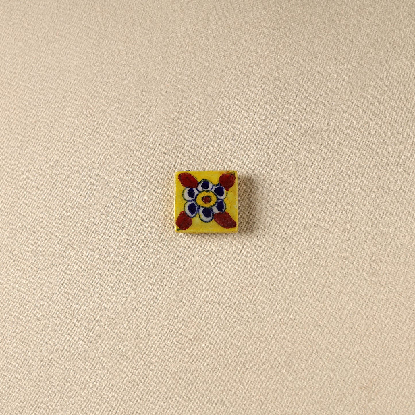 Yellow - Original Blue Pottery Ceramic Fridge Magnet 15