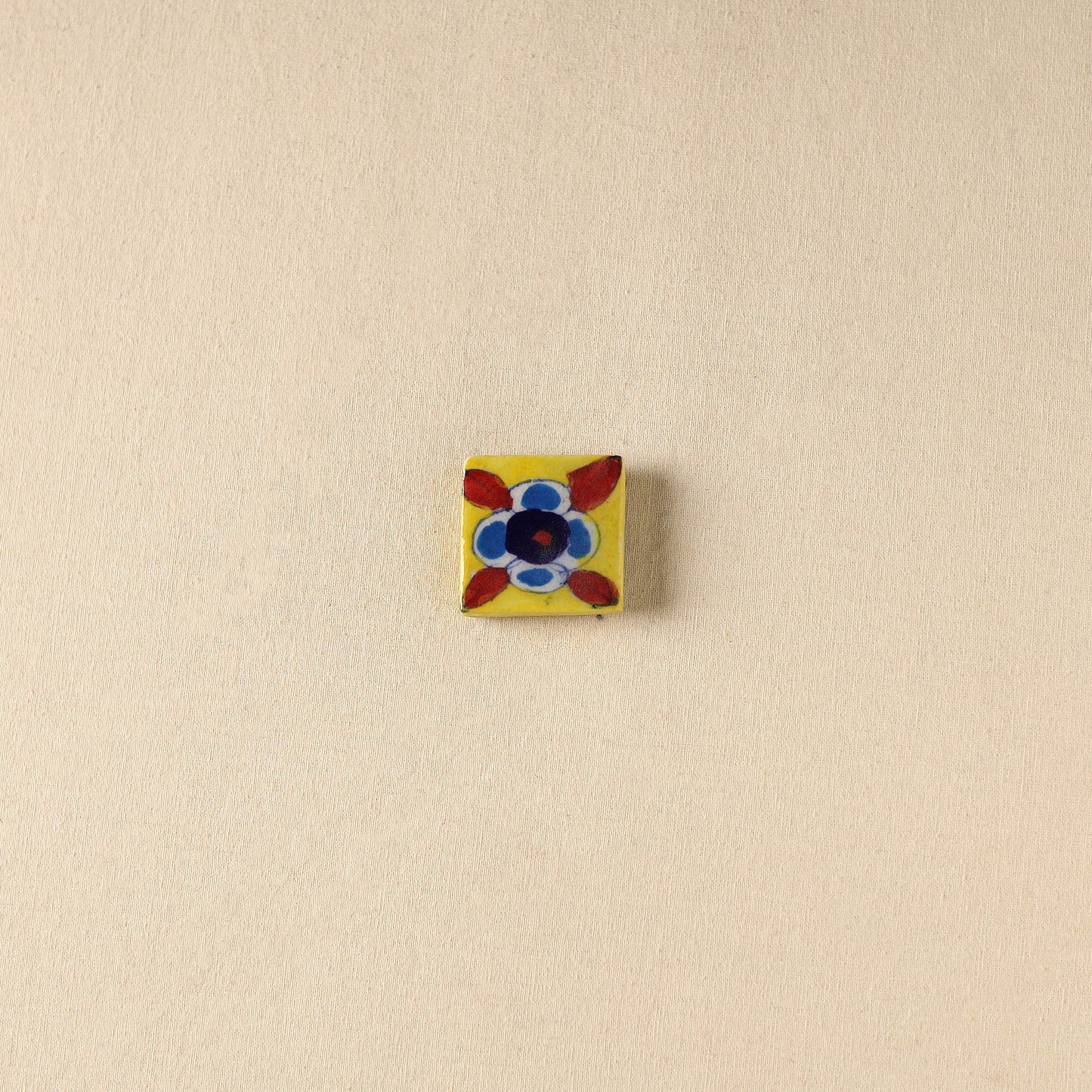 Yellow - Original Blue Pottery Ceramic Fridge Magnet 17