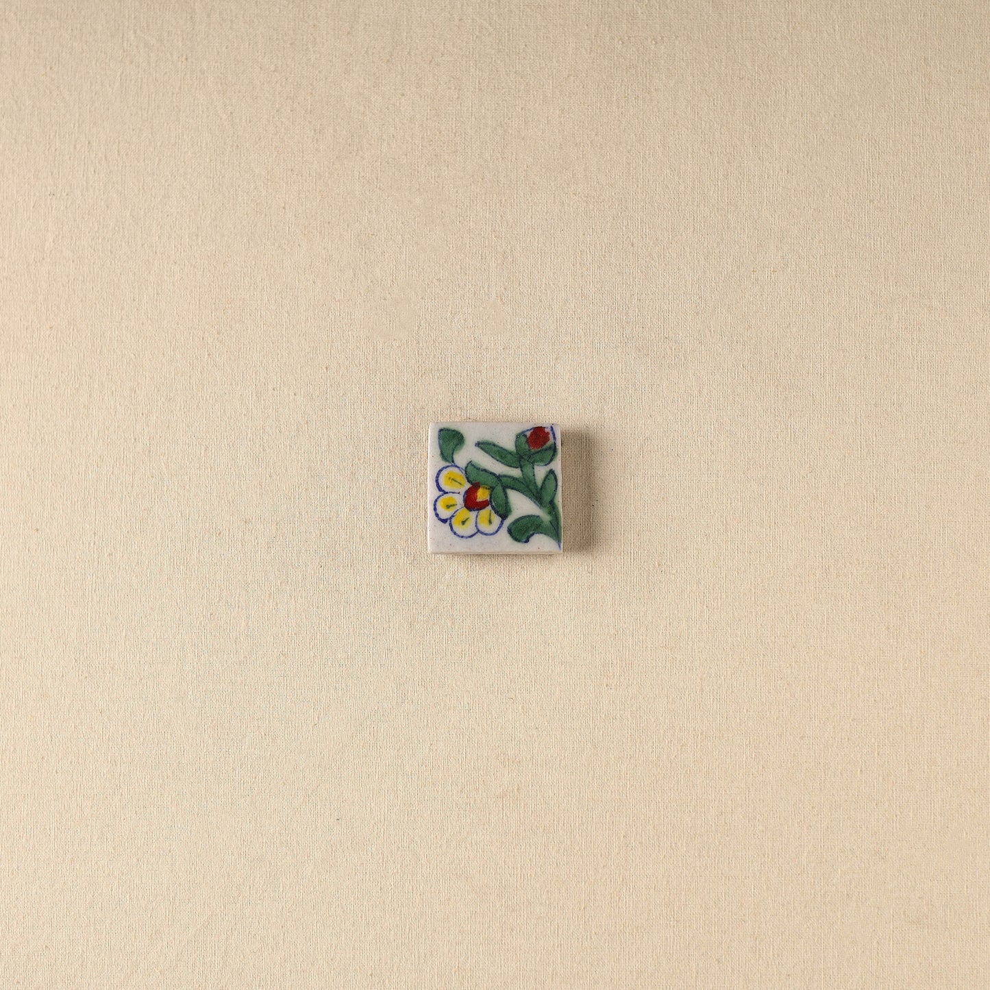 Green - Original Blue Pottery Ceramic Fridge Magnet 39