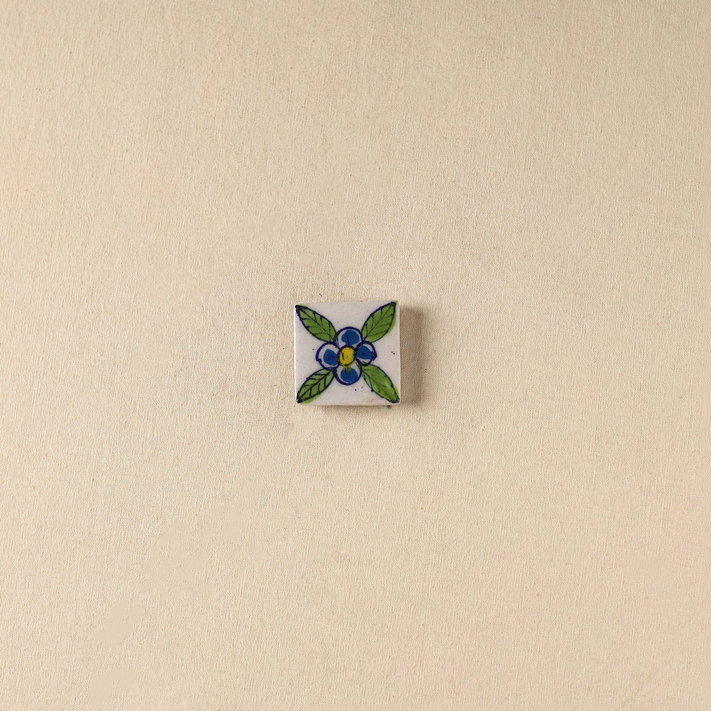 Green - Original Blue Pottery Ceramic Fridge Magnet 42