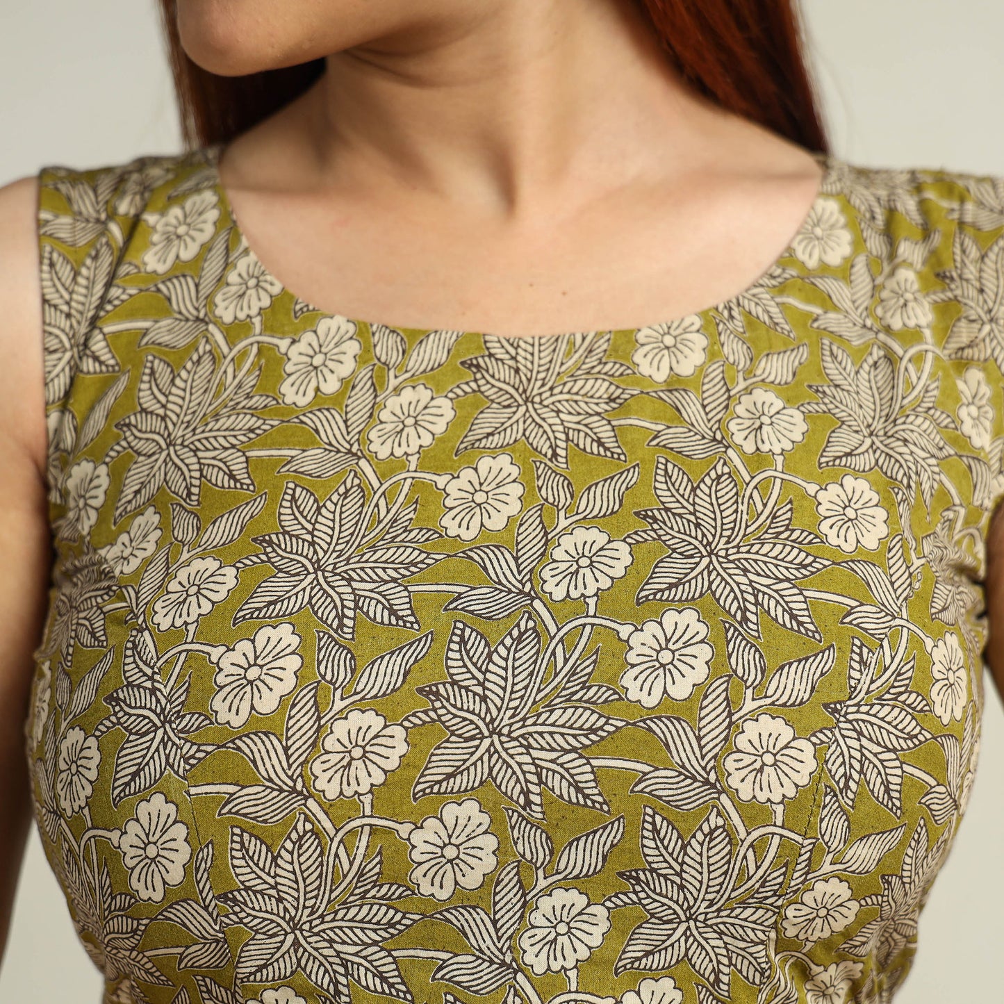 Buy Kalamkari Printed Cotton Stitched Blouse 11 Online at iTokri.com