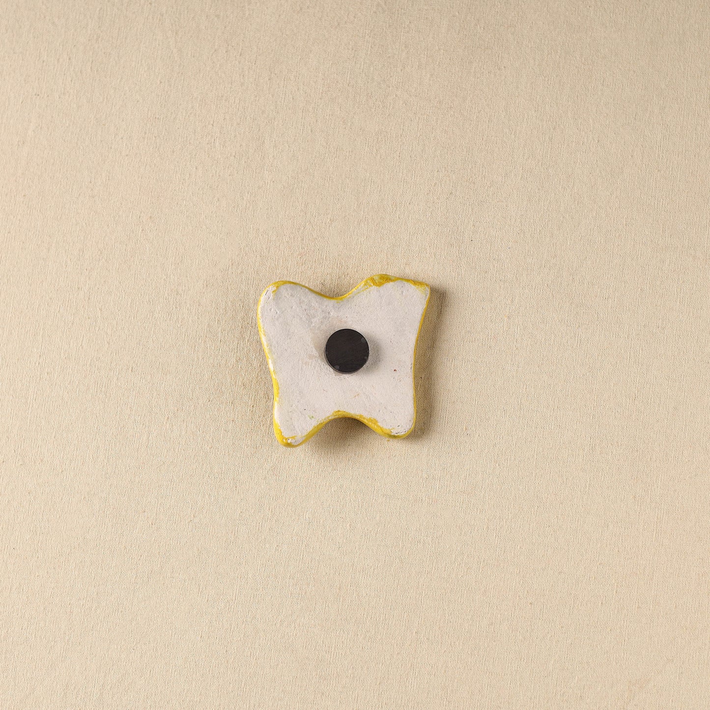 Yellow - Butterfly Original Blue Pottery Ceramic Fridge Magnet 55