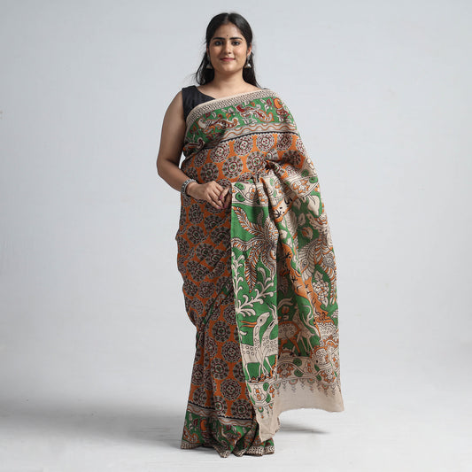 Kalamkari Printed Silk Cotton Saree