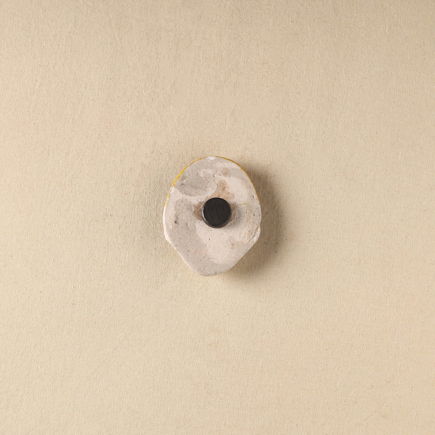 White - Face Original Blue Pottery Ceramic Fridge Magnet 85