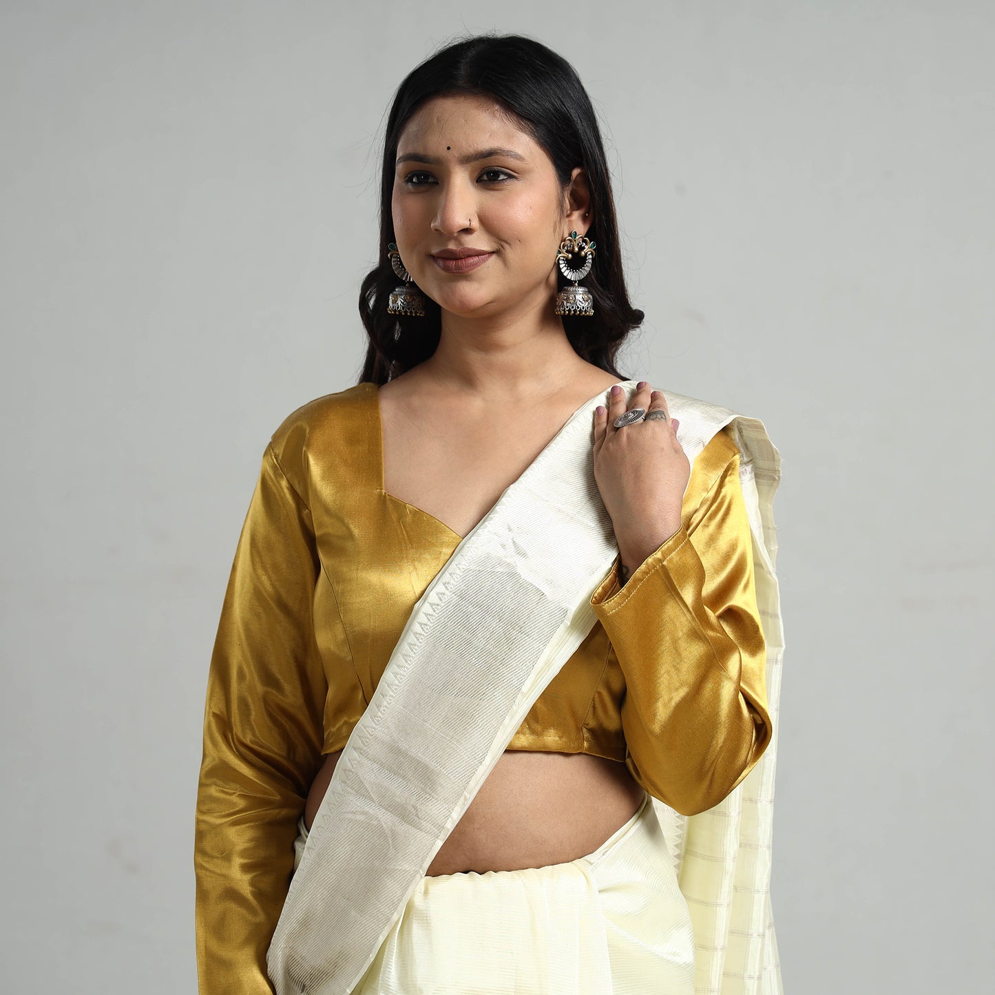 Silk Stitched Blouse
