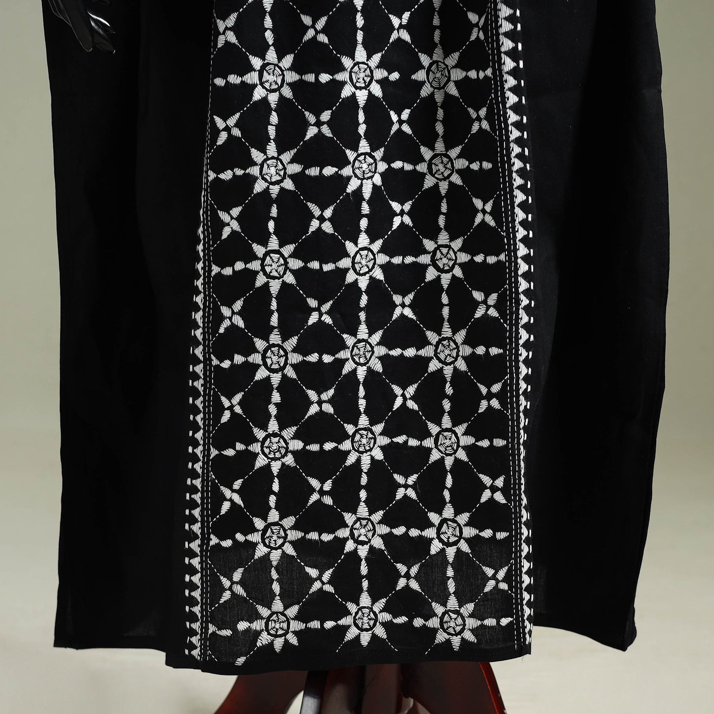 Bengal Kantha Hand Embroidery Cotton Long Kaftan 44