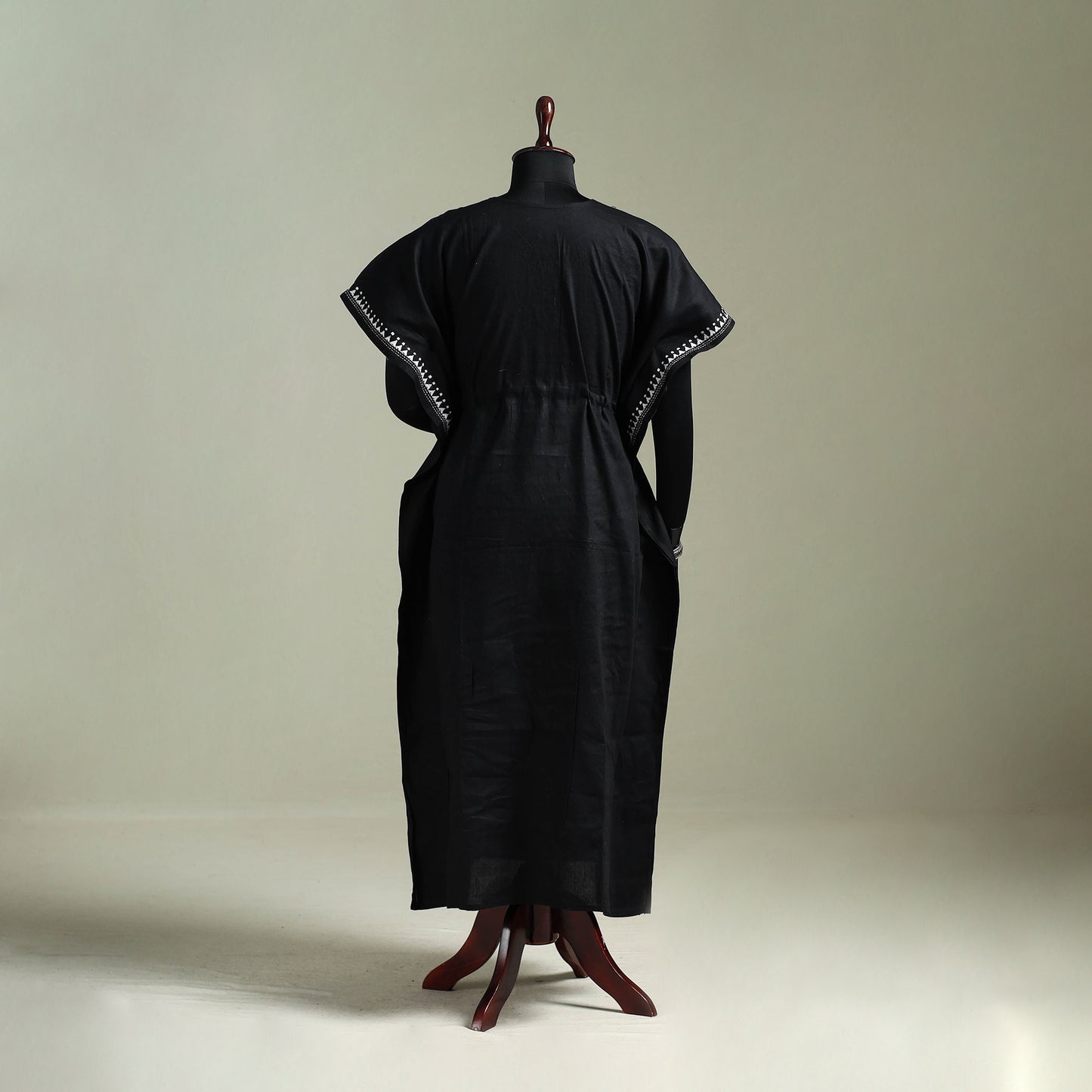 Bengal Kantha Hand Embroidery Cotton Long Kaftan 44