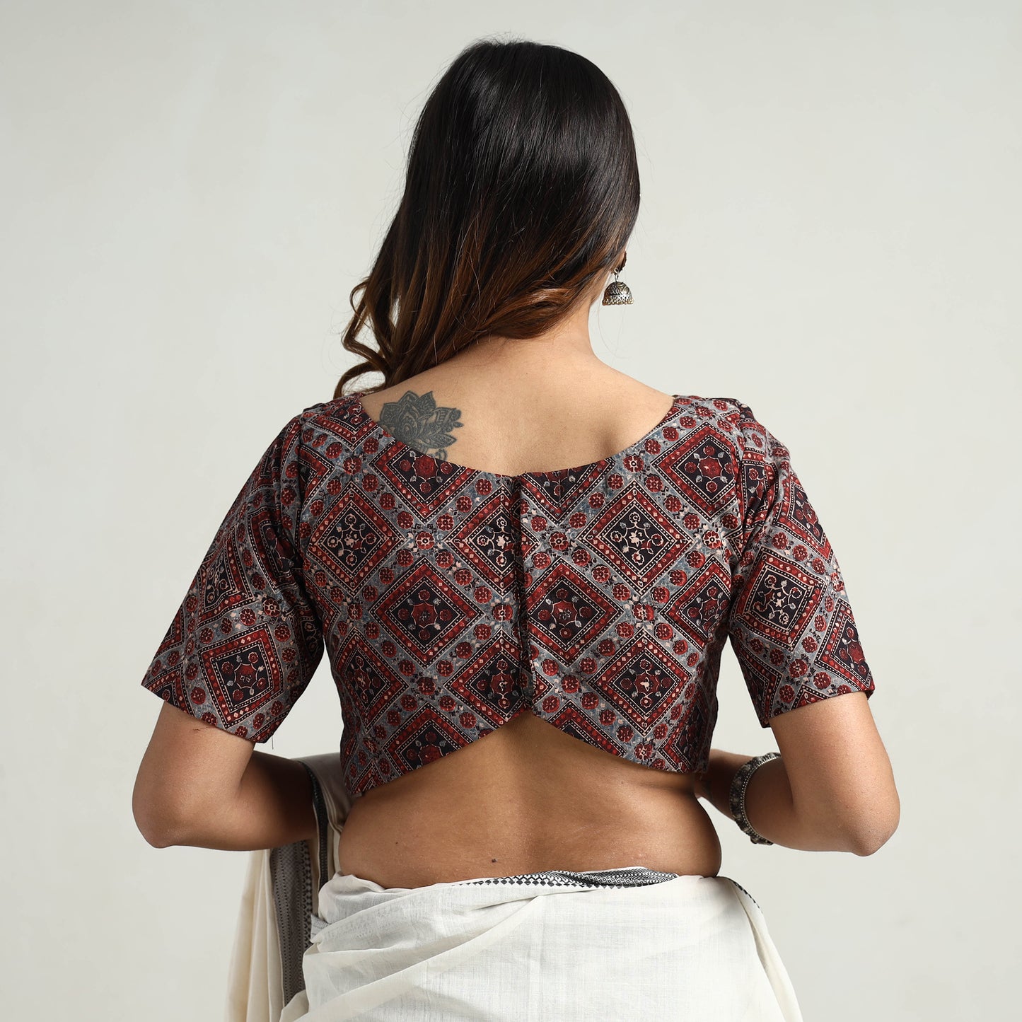 Ajrakh Stitched Blouse