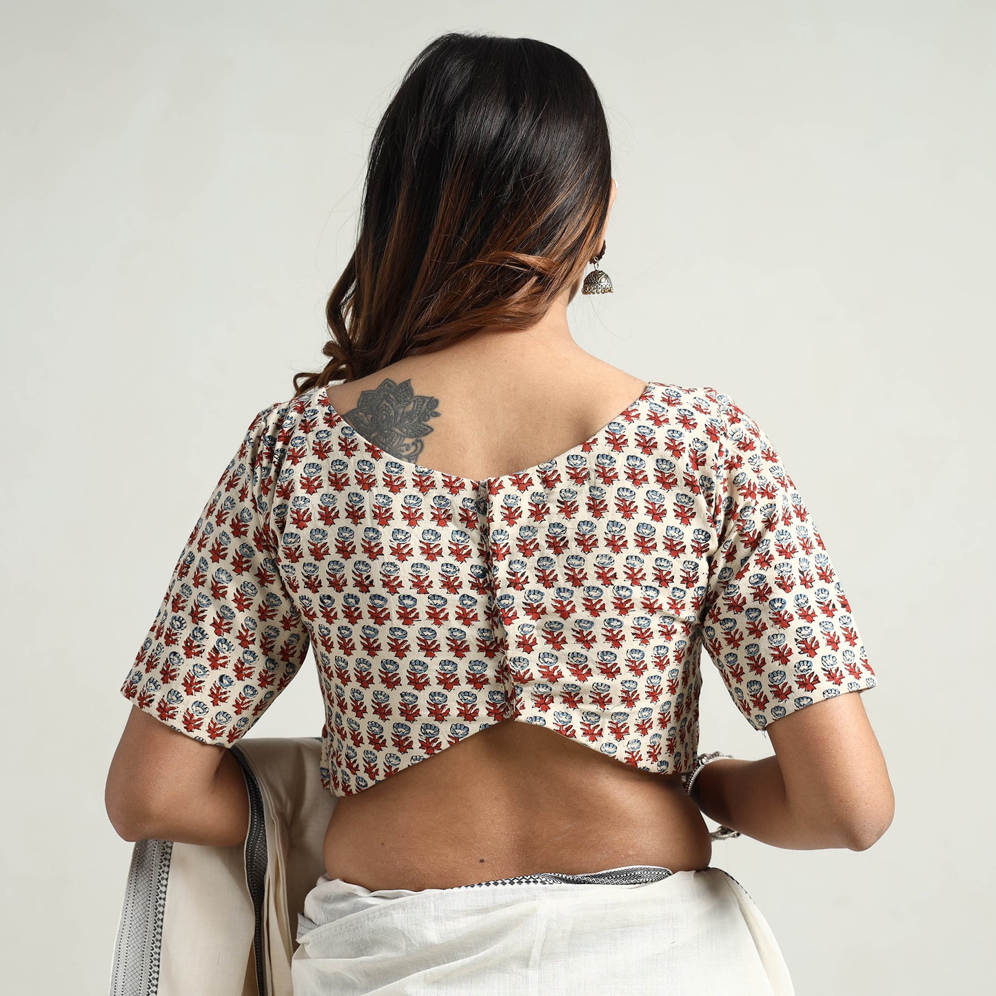 Ajrakh Stitched Blouse