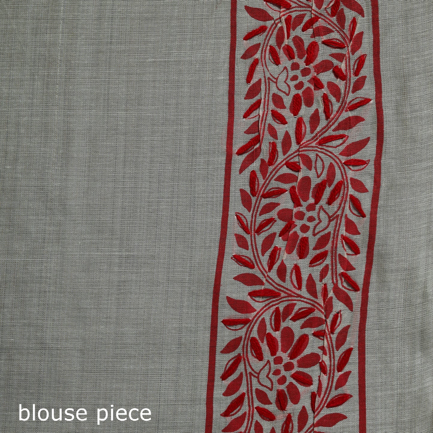Bengal Kantha Hand Embroidery Silk Cotton Chapa Work Saree 07