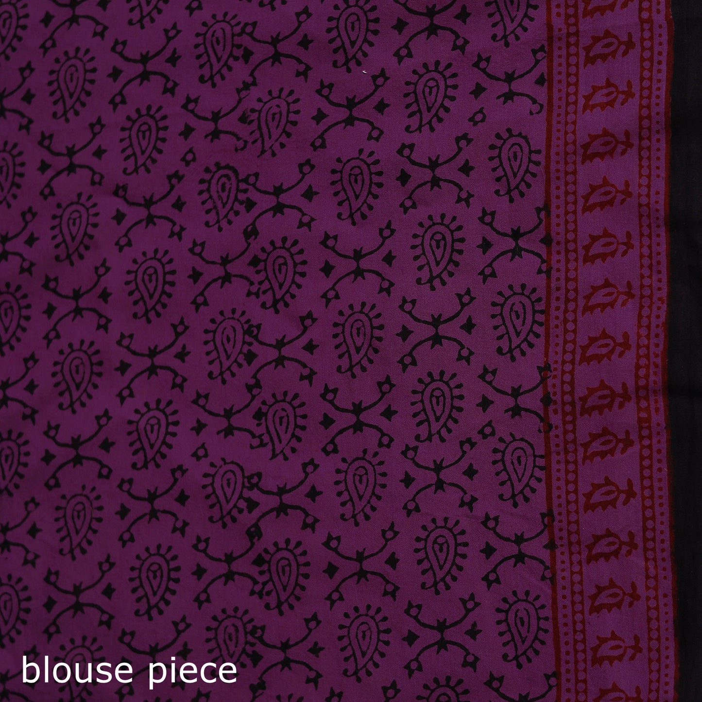 Bagh Hand Block Print Natural Dyed Cotton Saree 05