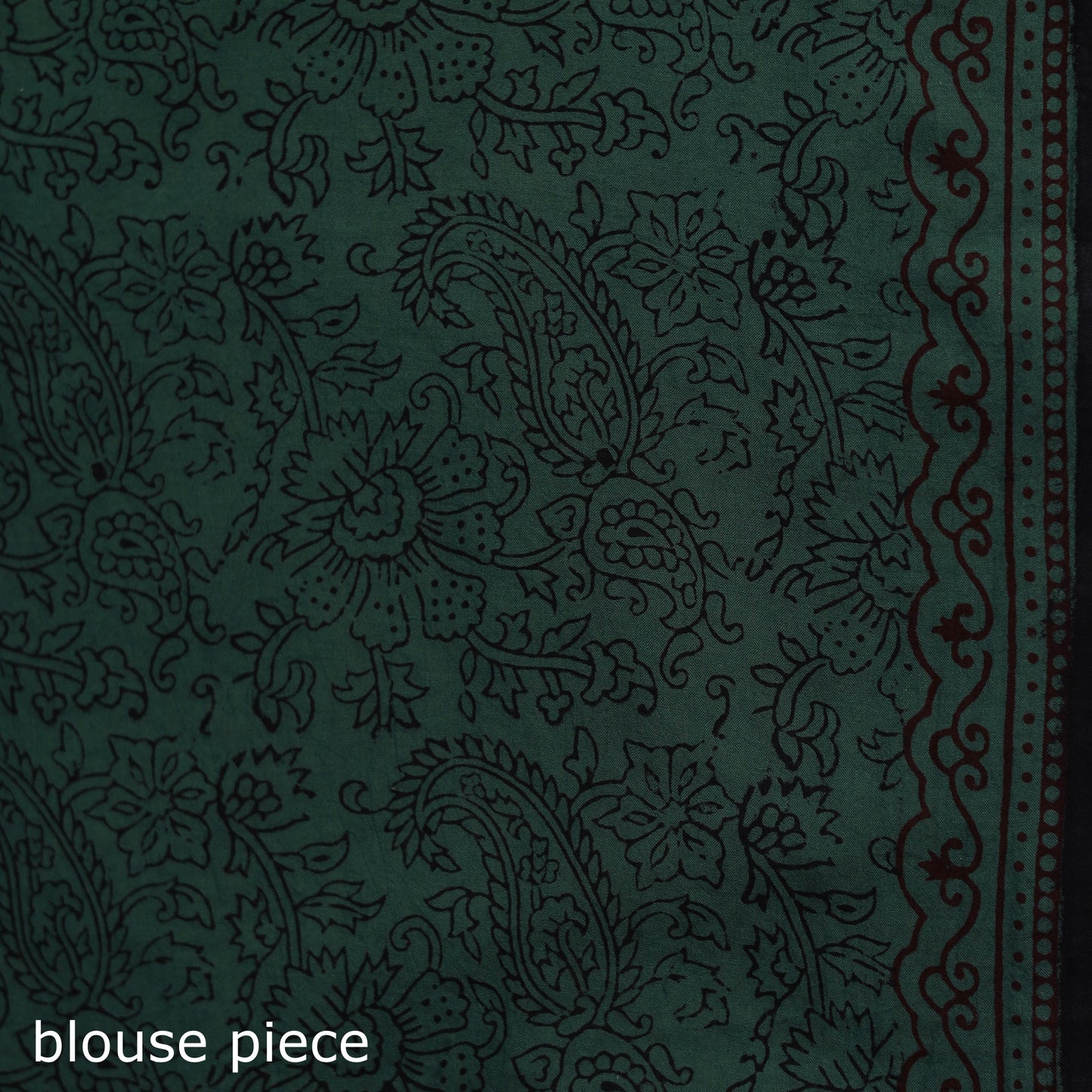 Bagh Hand Block Print Natural Dyed Cotton Saree 08