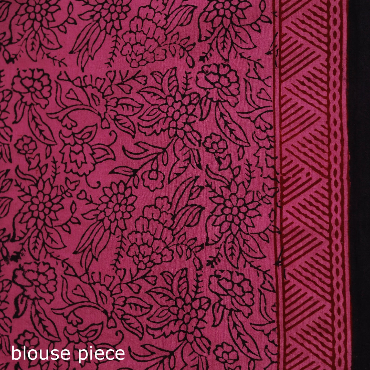 Bagh Hand Block Print Natural Dyed Cotton Saree 14