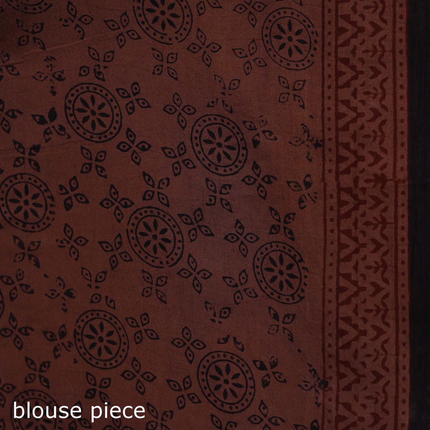 Bagh Hand Block Print Natural Dyed Cotton Saree 15