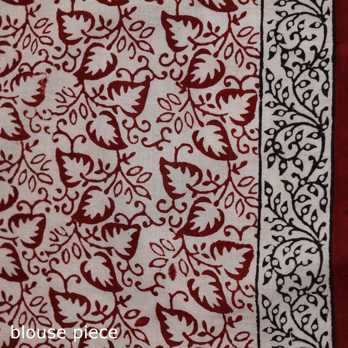 Bagh Hand Block Print Natural Dyed Cotton Saree 16