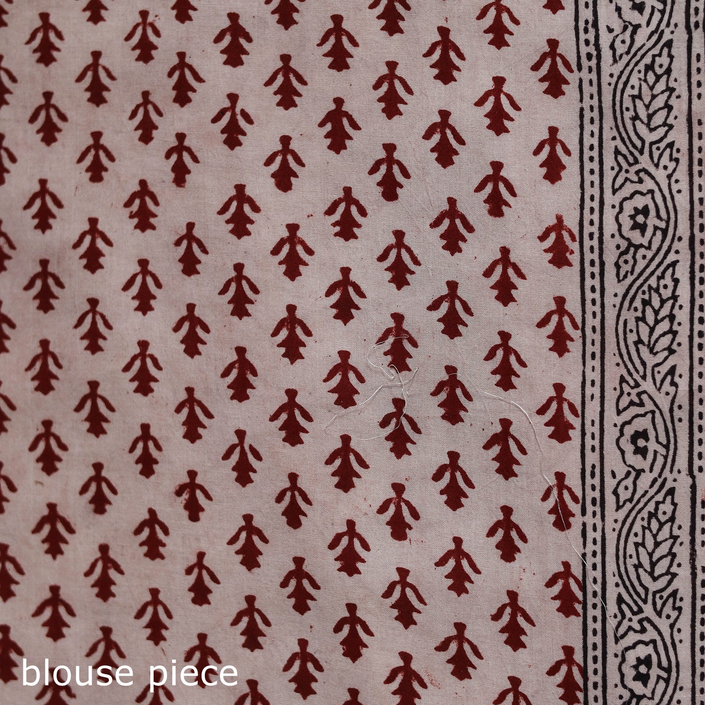 Bagh Hand Block Print Natural Dyed Cotton Saree 17