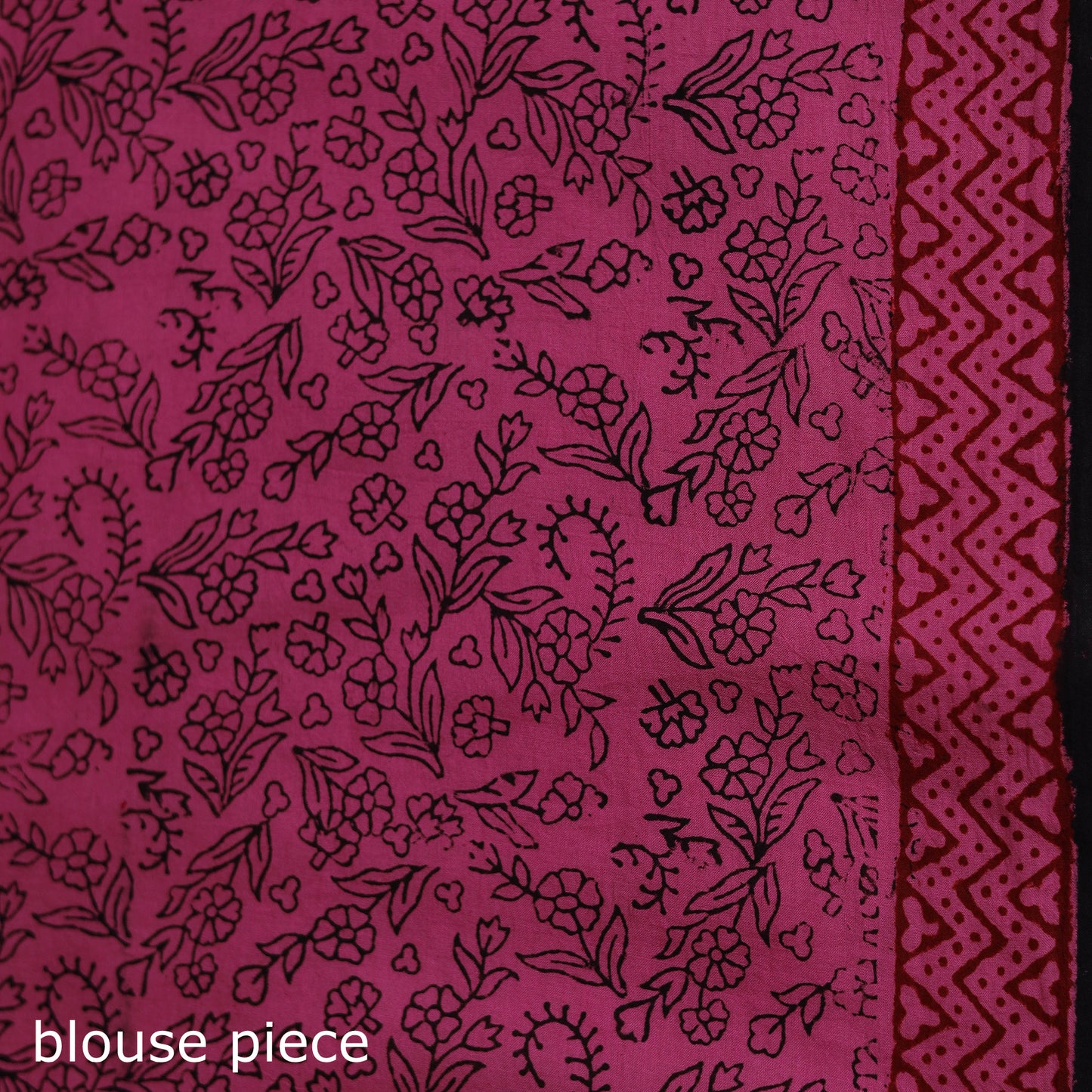 Bagh Hand Block Print Natural Dyed Cotton Saree 20