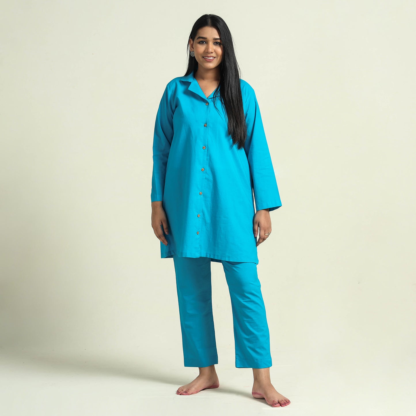 Plain Dyed Cotton Co-Ord Set
