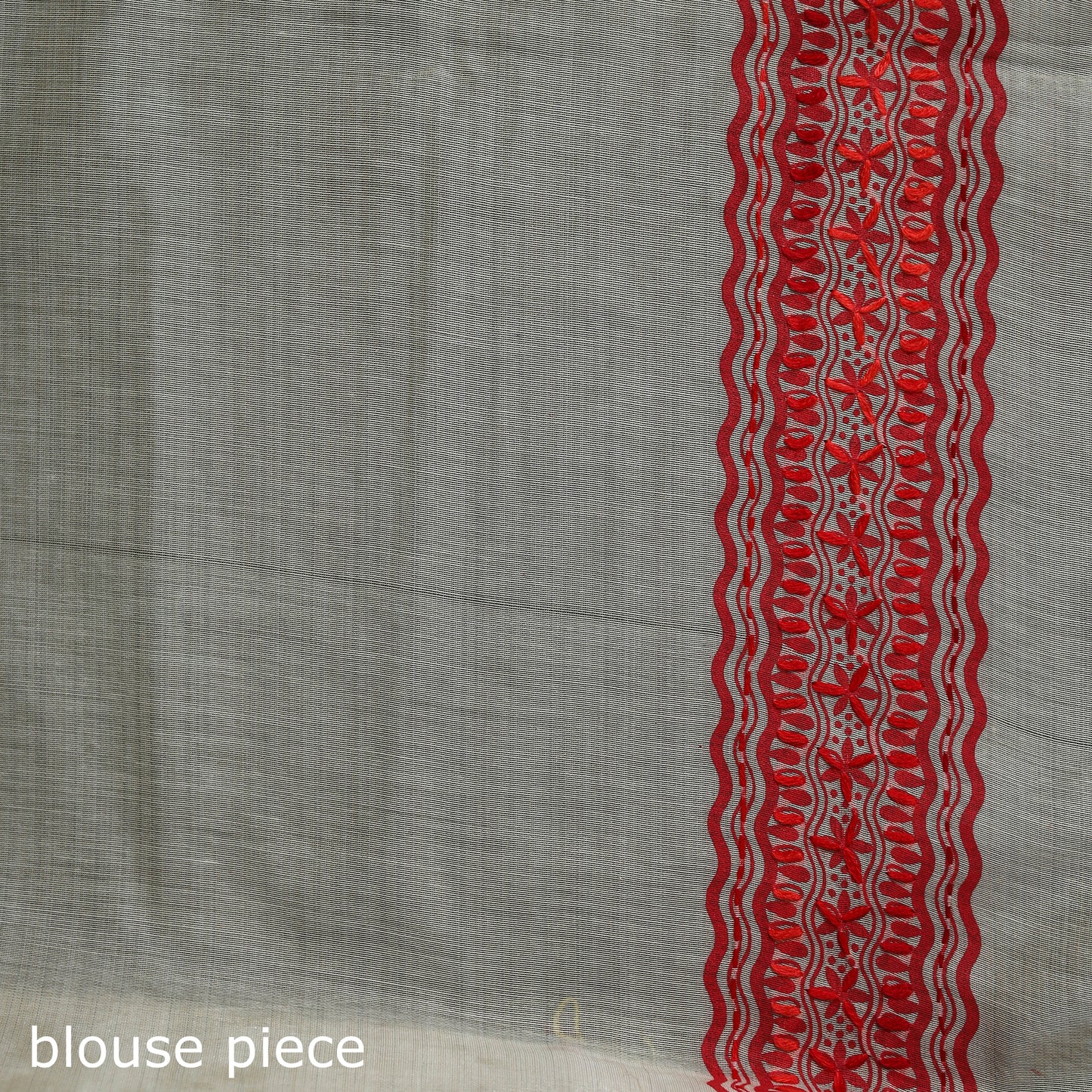 Bengal Kantha Hand Embroidery Silk Cotton Chapa Work Saree 83