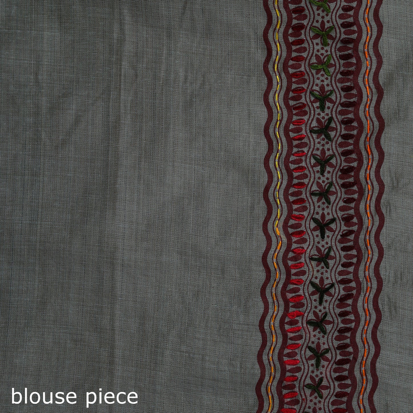 Bengal Kantha Hand Embroidery Silk Cotton Chapa Work Saree 85