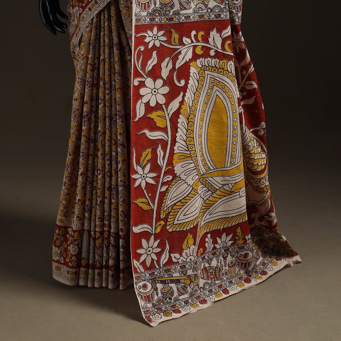 Printed Cotton Kalamkari Saree 19