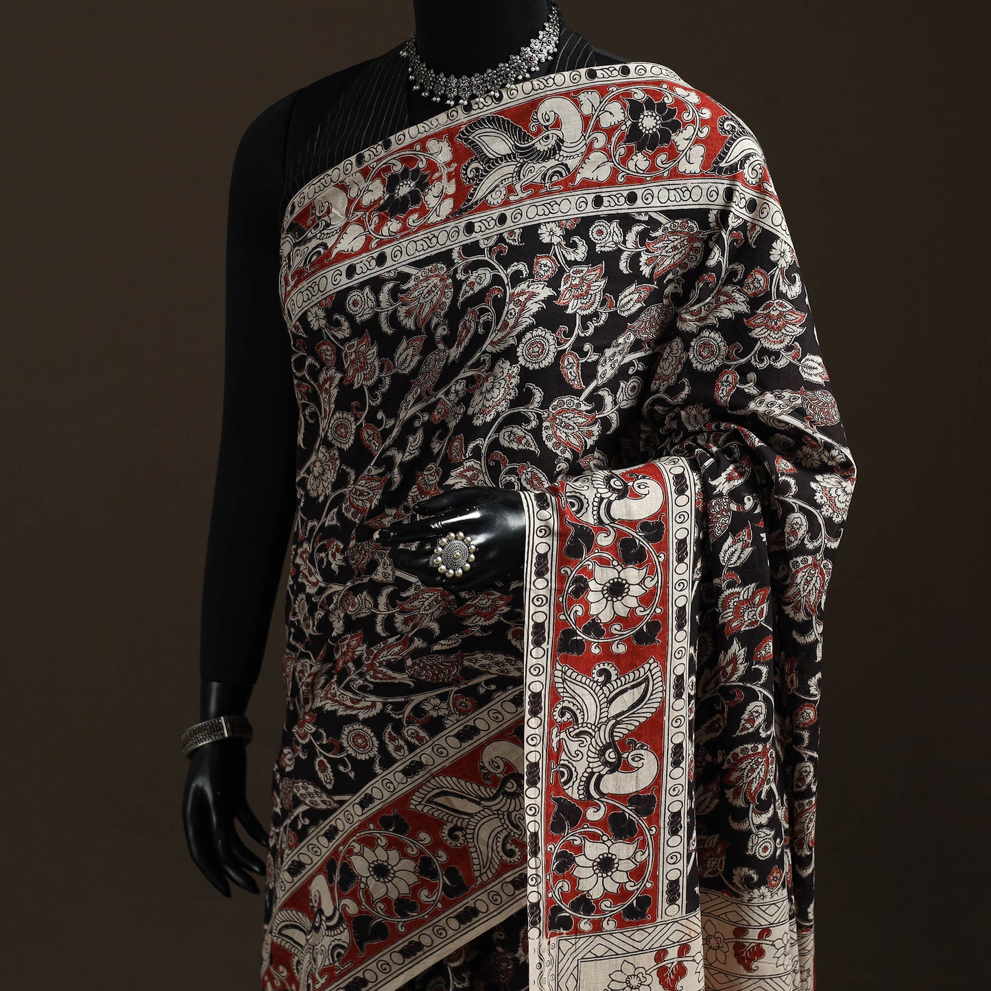 Printed Cotton Kalamkari Saree 26